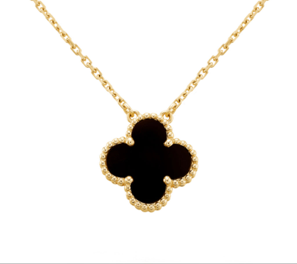 Black and Gold Single Clover