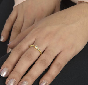 Square Clear Beaded Band