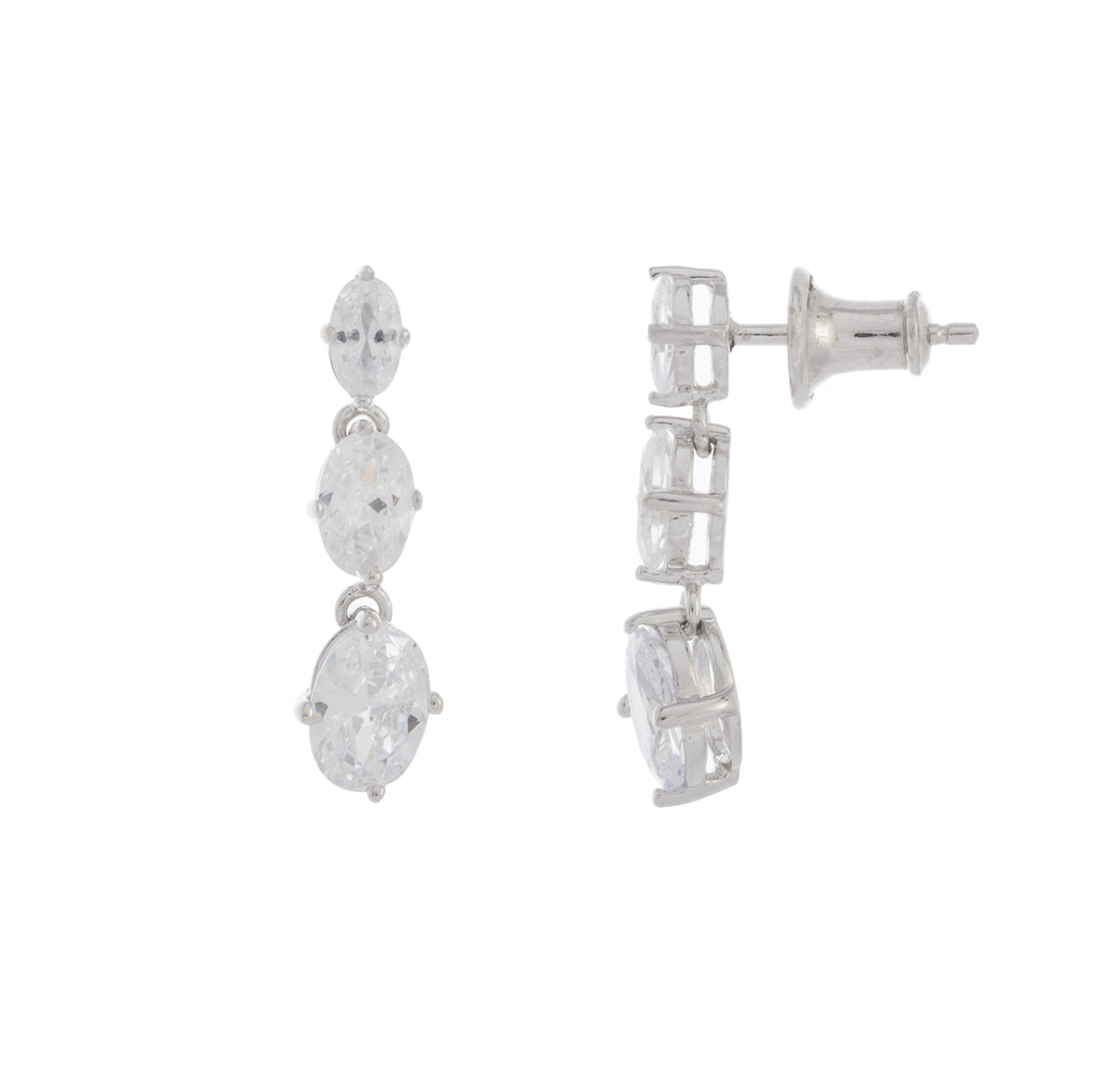 Triple Oval Drop Earring