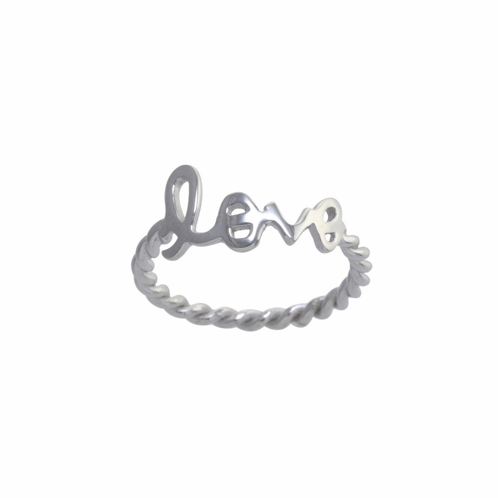 Silver Love Ring