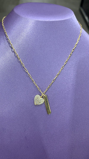 Mommy and Charm Necklace