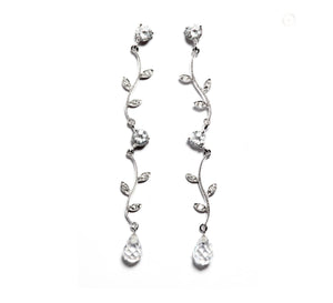 Bridal Vine Drop Earrings