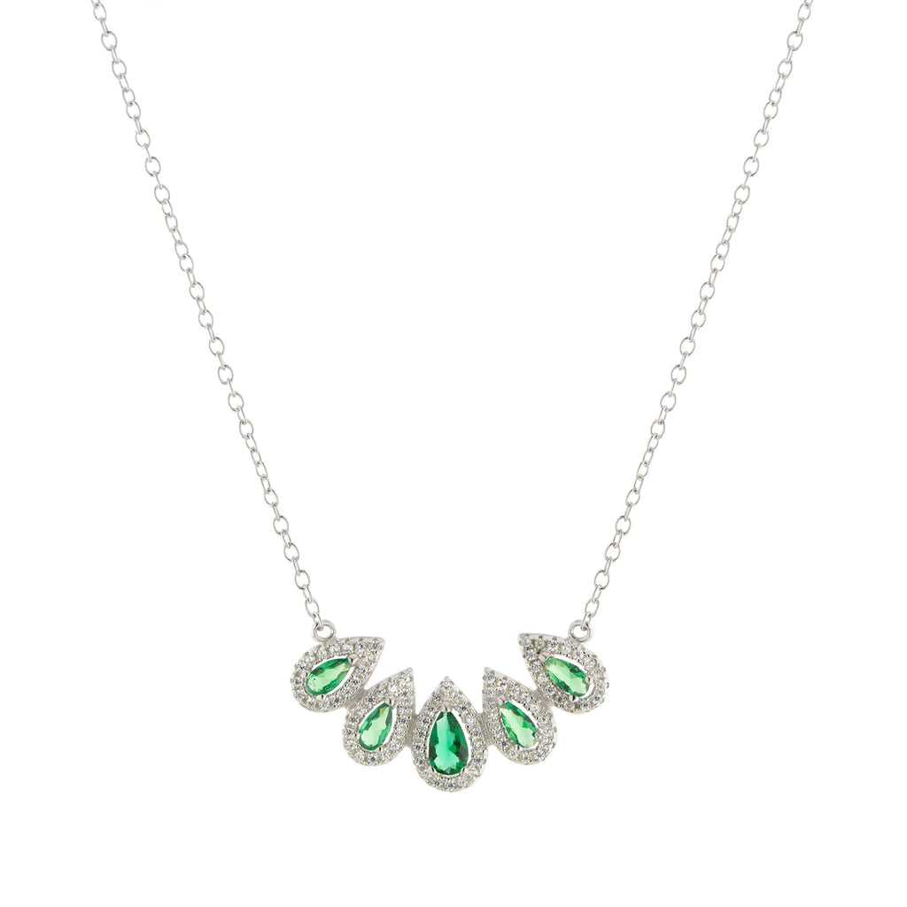 Emerald Teardrop Necklaces