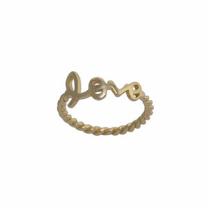 Gold Love Ring